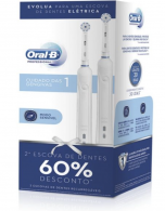 Oral-B PRO 1 Duo Escova de dentes elétrica com Desconto de 60% na 2ª Unidade