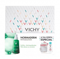 Vichy Normaderm Phytosolution Creme 50 mL + Agua Micelar Purete Thermale 100 mL + Discos desmaquilhantes 2021